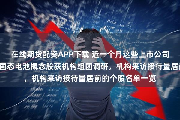 在线期货配资APP下载 近一个月这些上市公司被“踏破门槛”！固态电池概念股获机构组团调研，机构来访接待量居前的个股名单一览